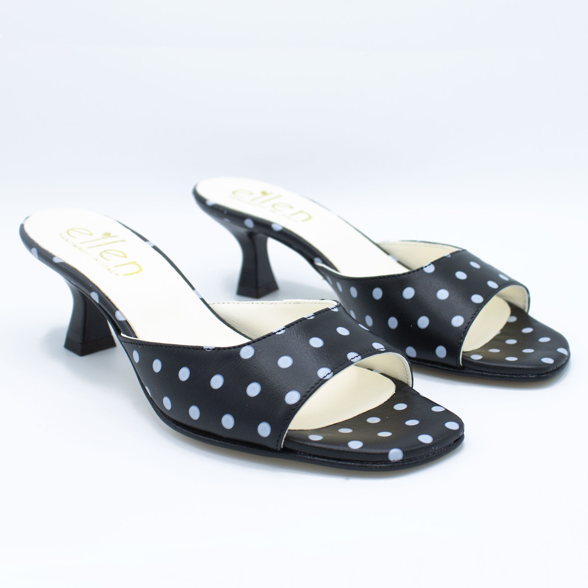 Mules donna pois nero