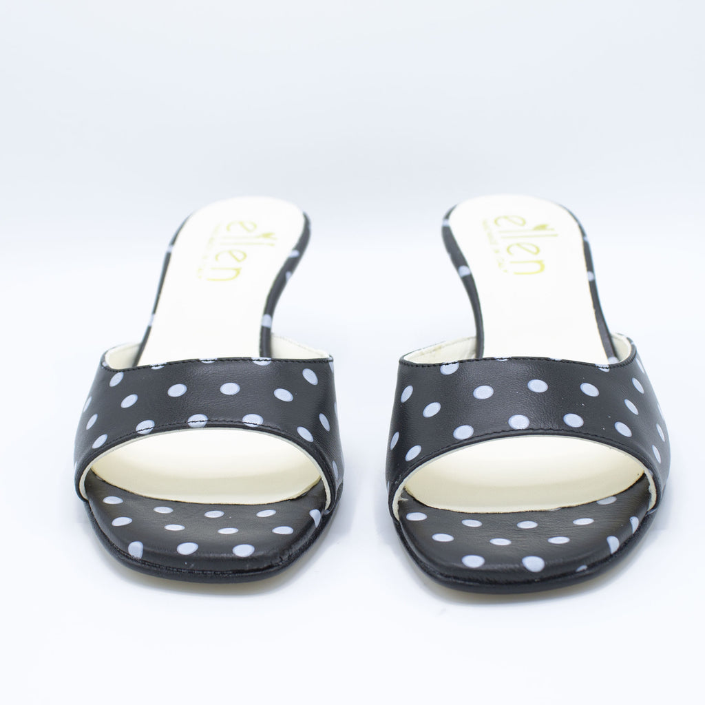 Mules donna pois nero