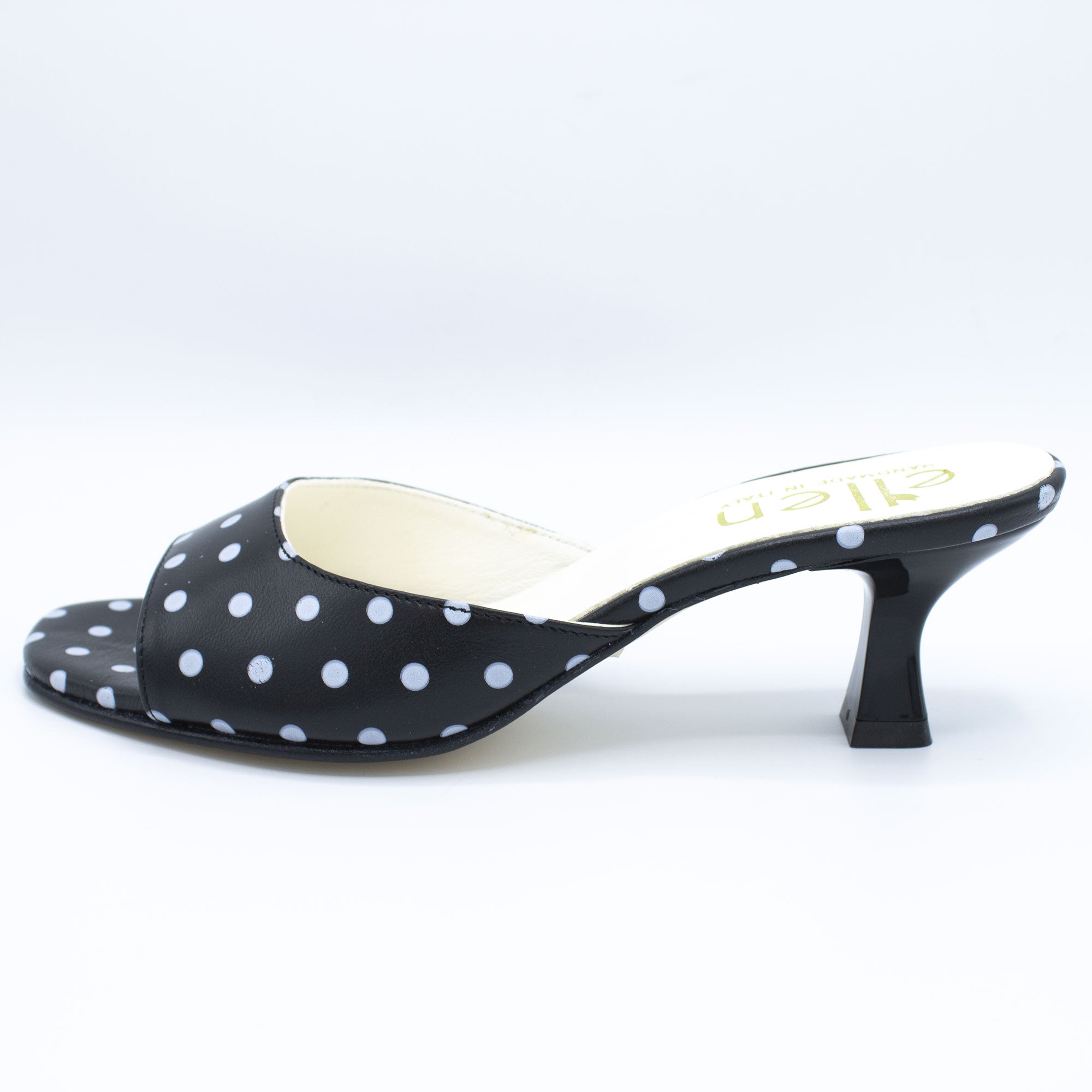Mules donna pois nero