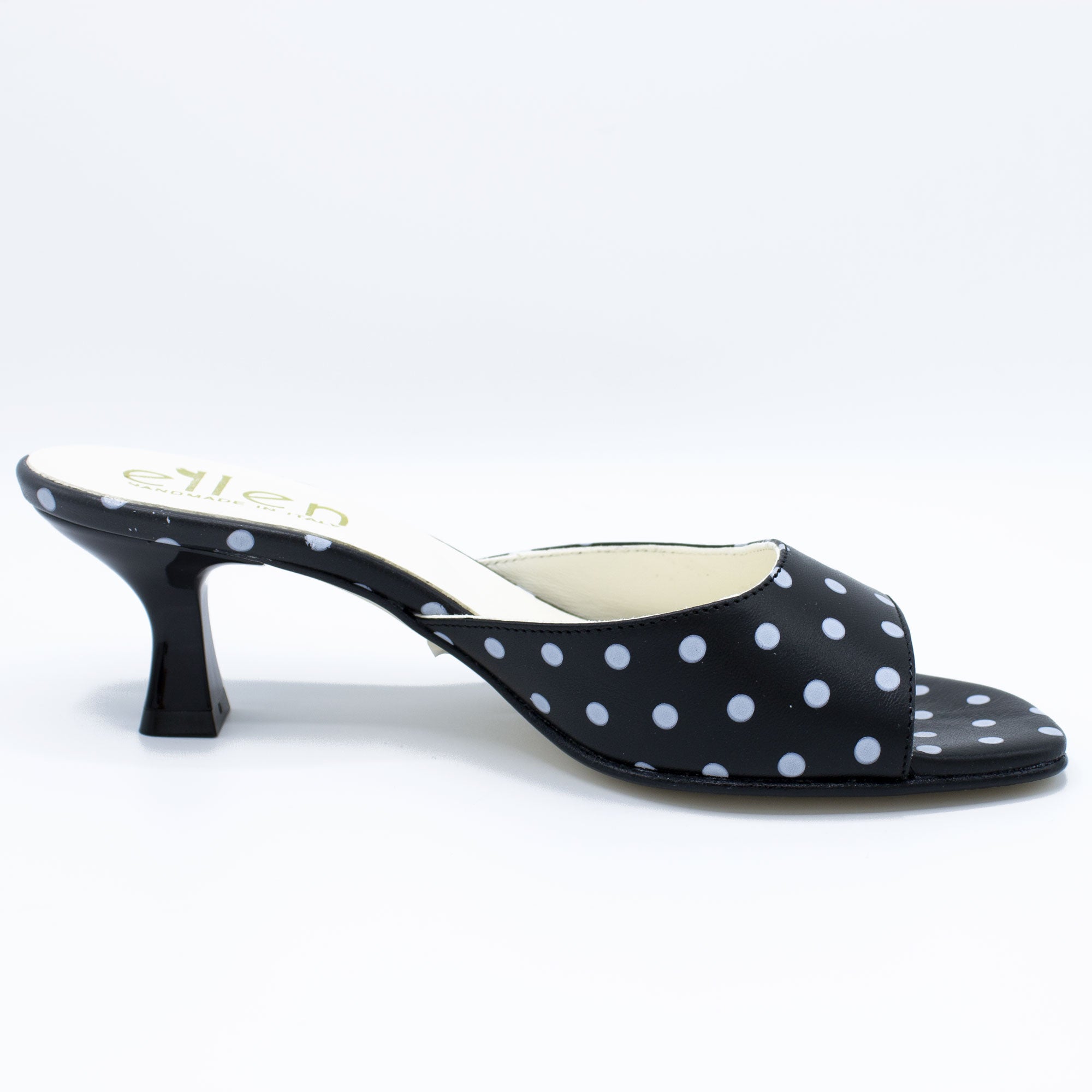Mules donna pois nero