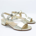Sandalo donna platino