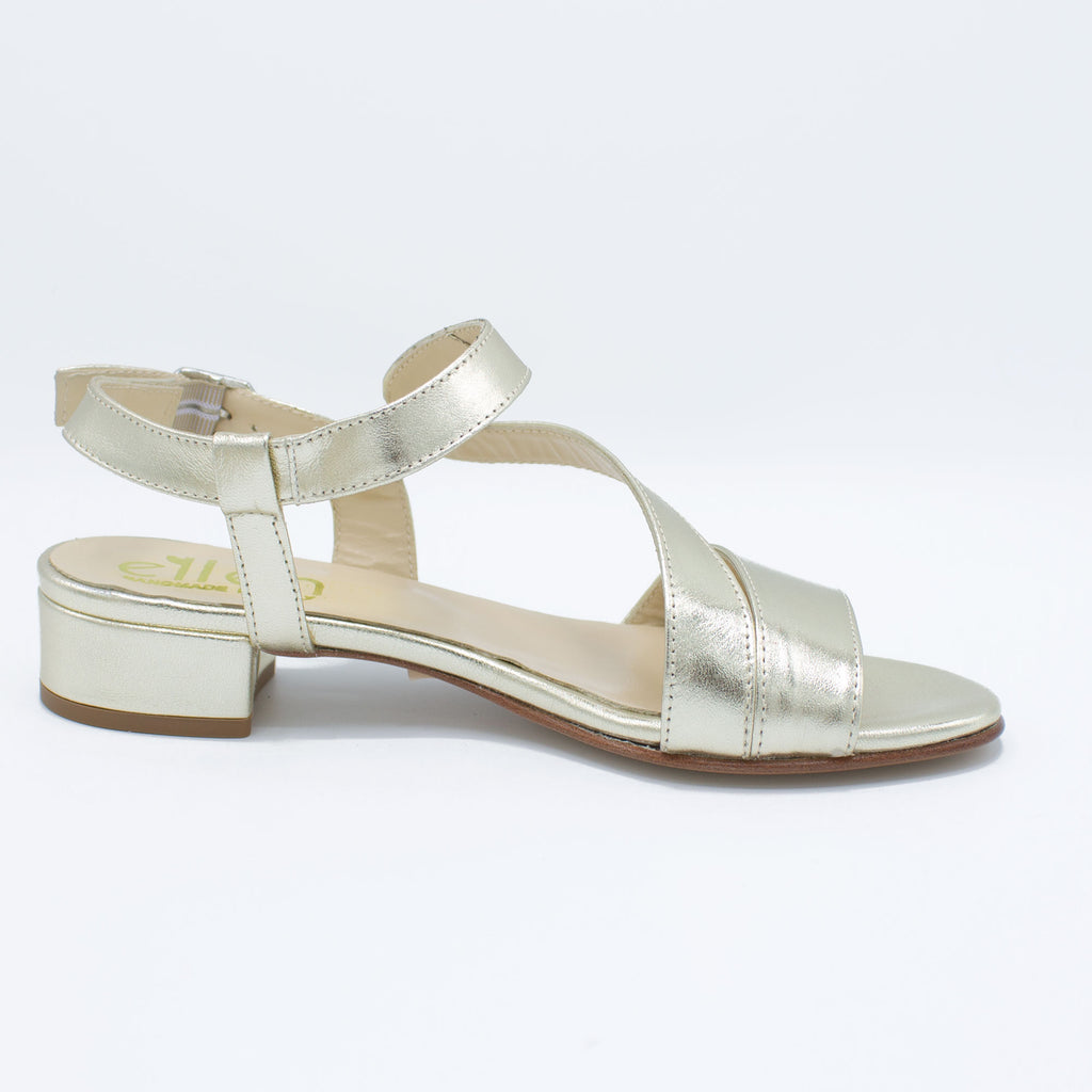 Sandalo donna platino