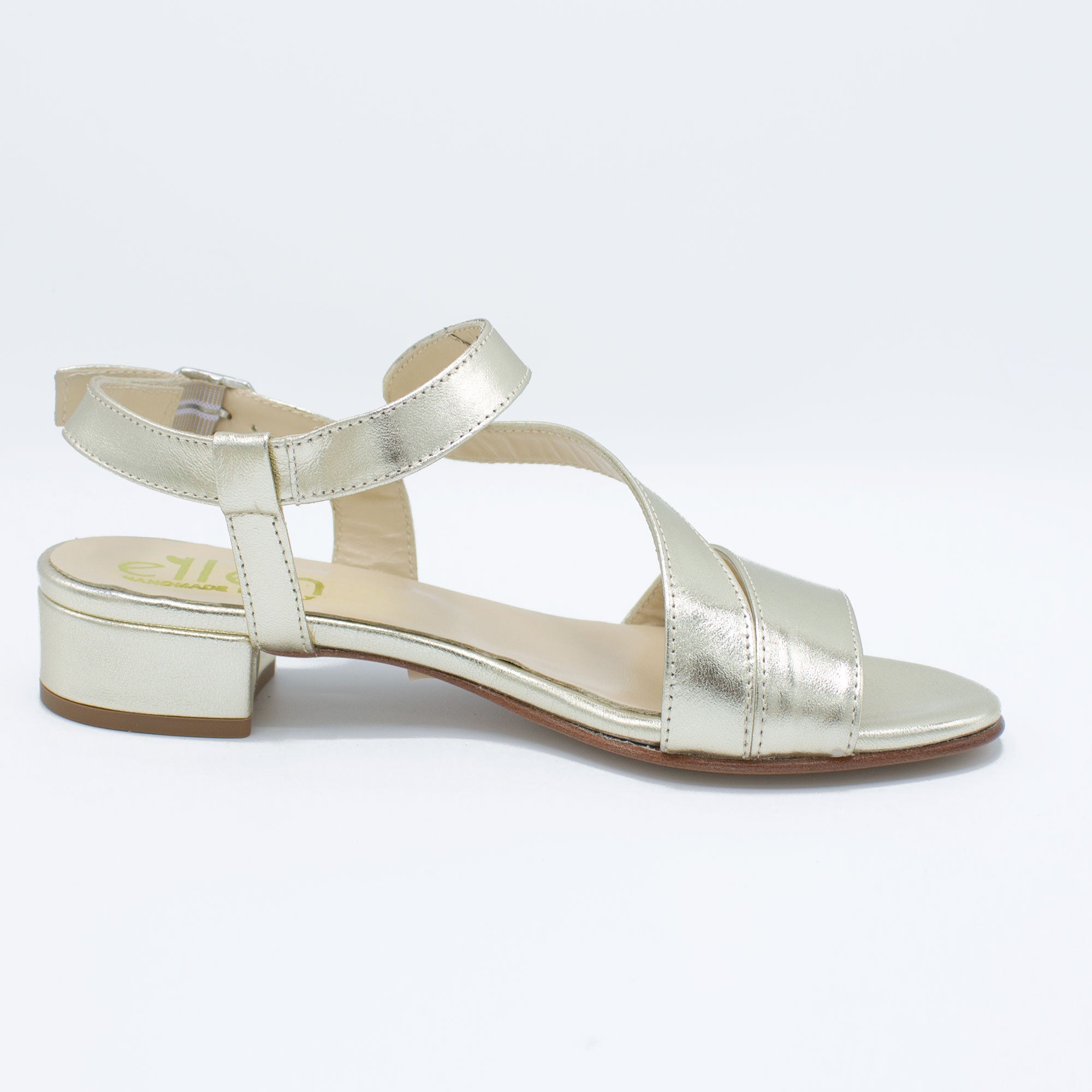 Sandalo donna platino