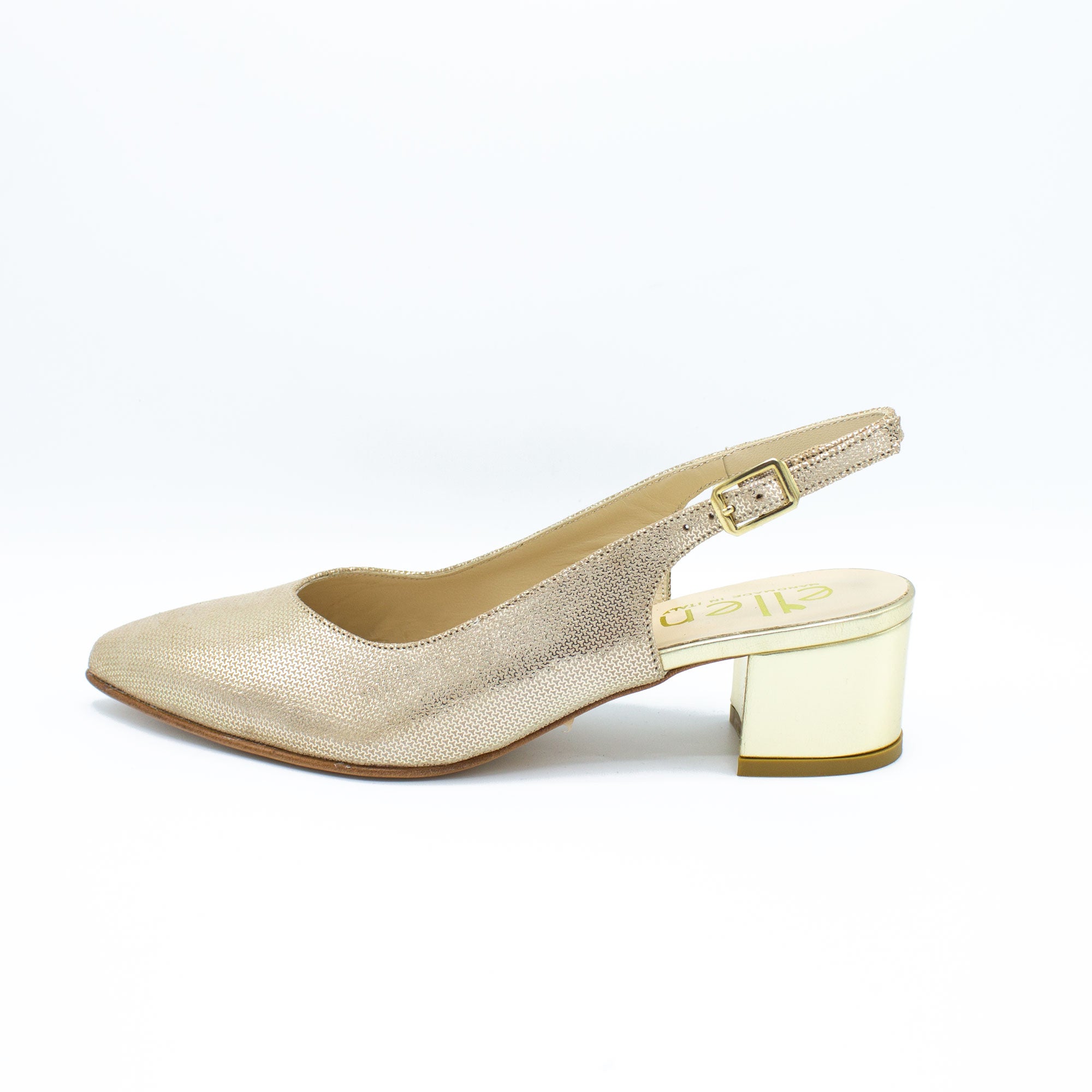 Slingback donna  platino