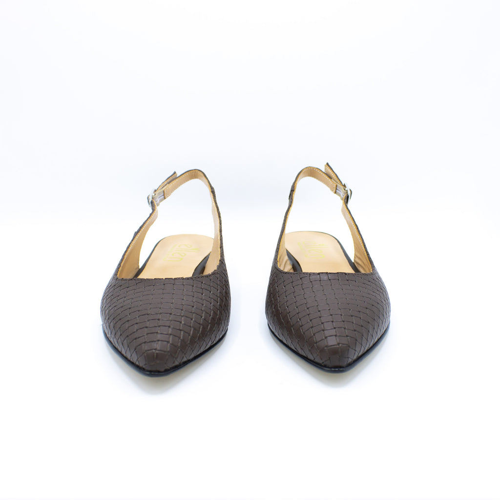 Slingback donna cioccolato