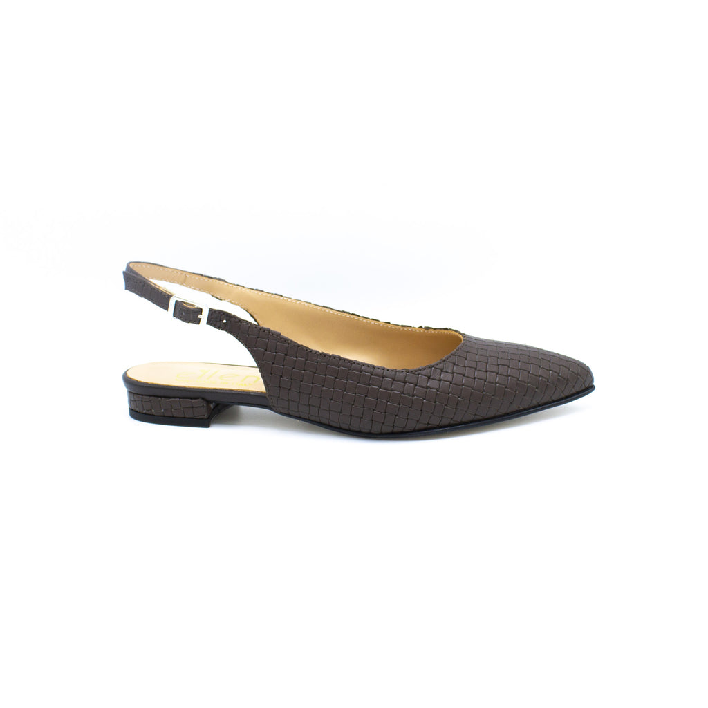 Slingback donna cioccolato