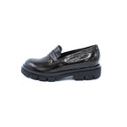 Mocassino donna in naplak fondente