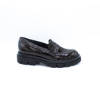 Mocassino donna in naplak fondente