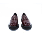 Mocassino donna in naplak bordeaux