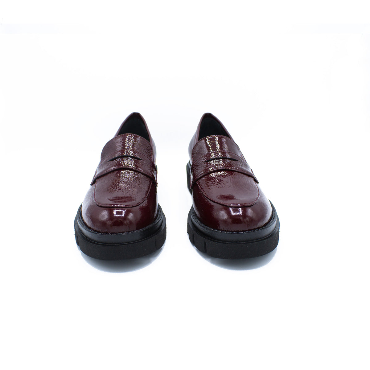Mocassino donna in naplak bordeaux