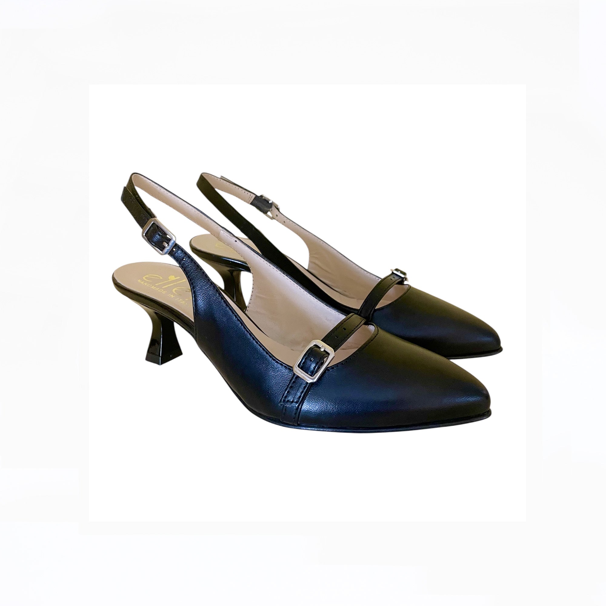 Slingback donna nero