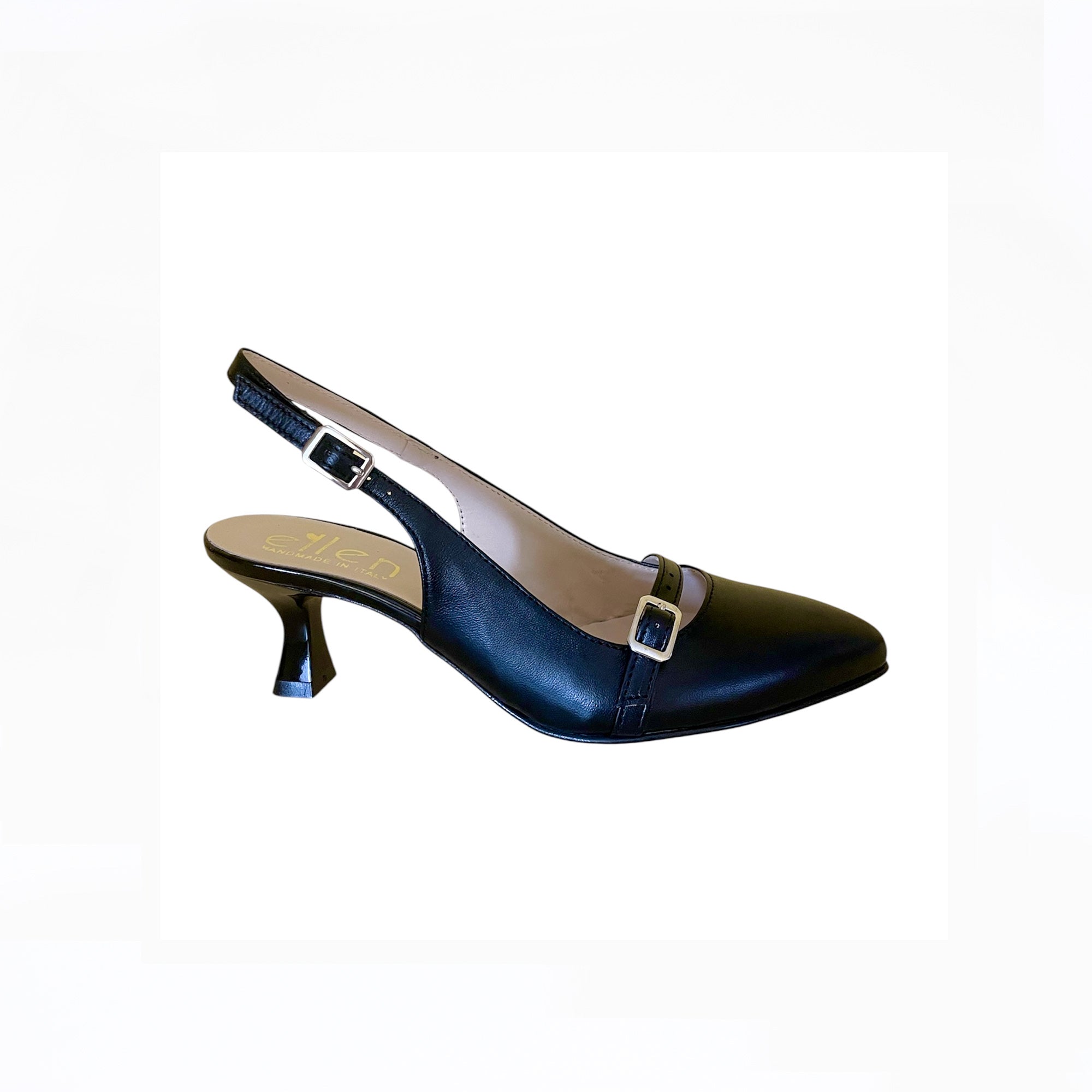 Slingback donna nero
