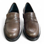 Mocassino donna in pelle marrone
