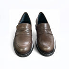 Mocassino donna in pelle cioccolato