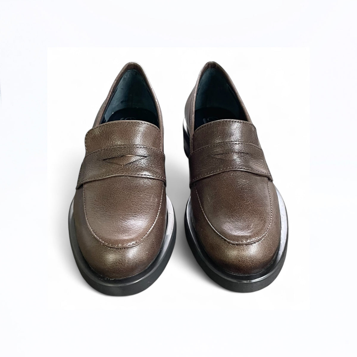 Mocassino donna in pelle cioccolato