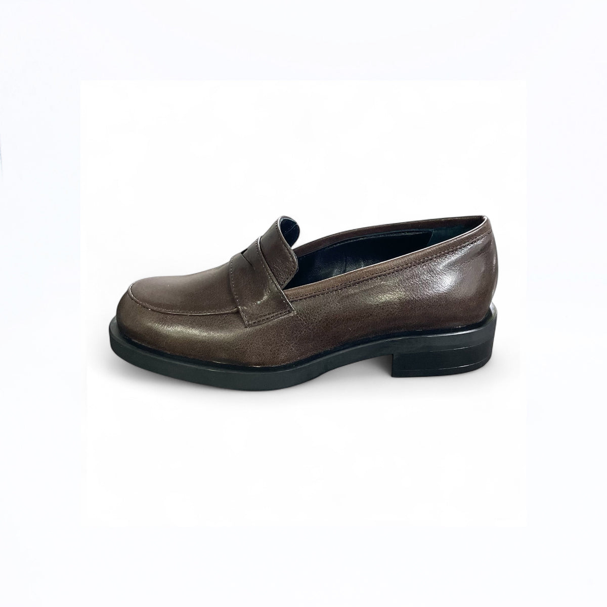 Mocassino donna in pelle cioccolato