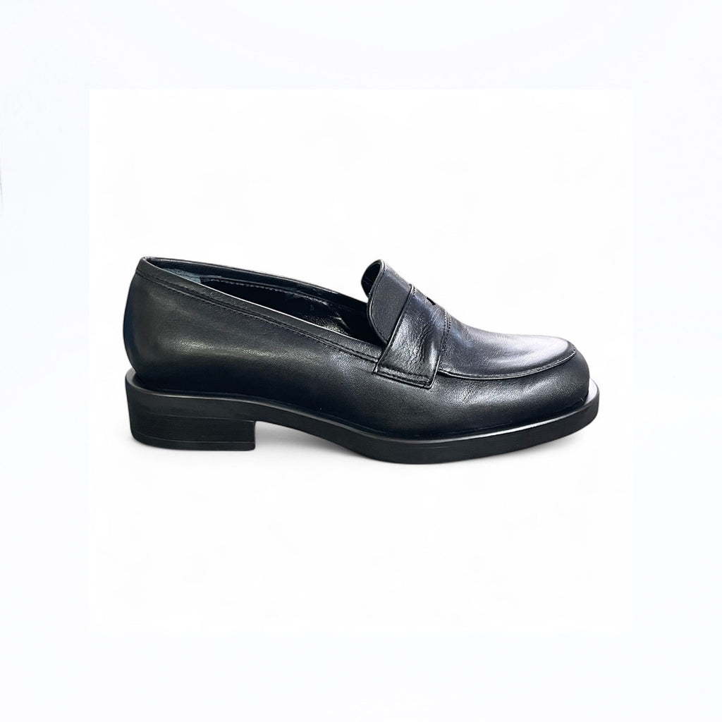 Mocassino donna in pelle nero