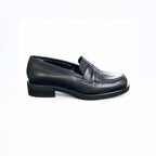 Mocassino donna in pelle nero