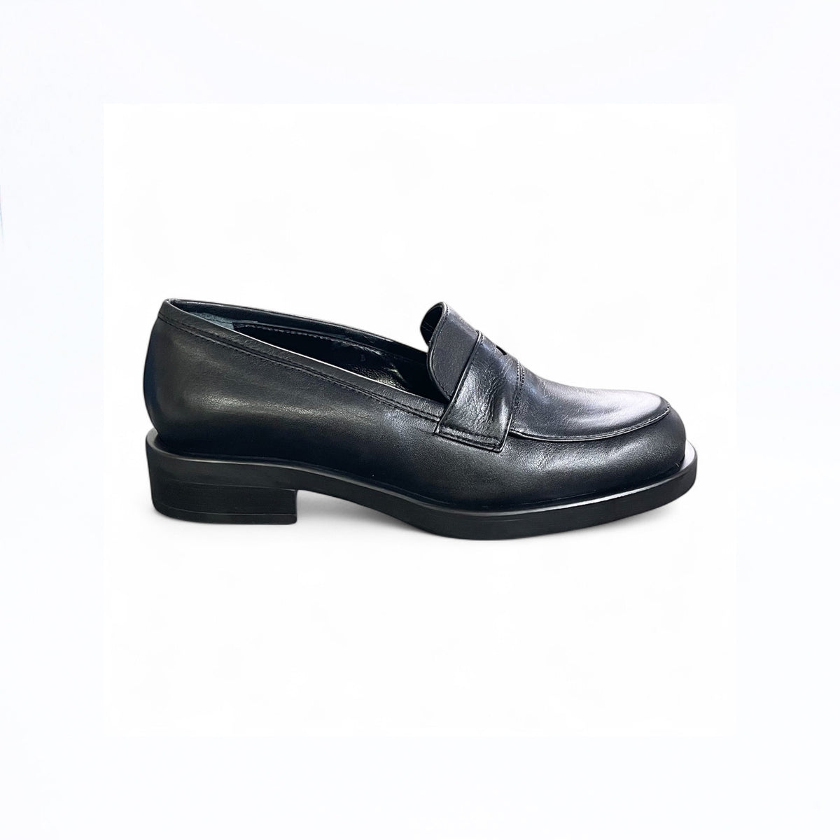 Mocassino donna in pelle nero