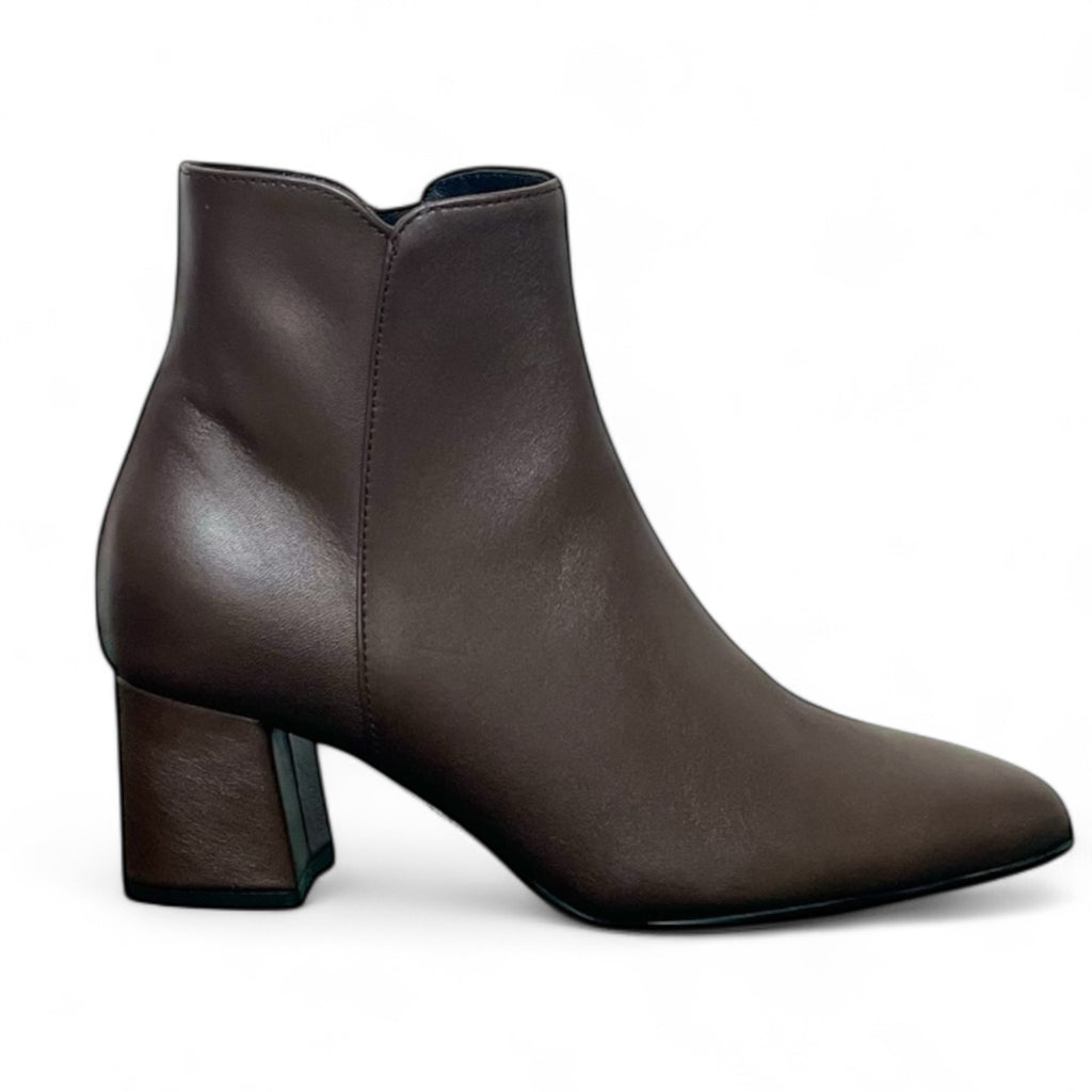 Stivaletto donna in pelle cioccolato