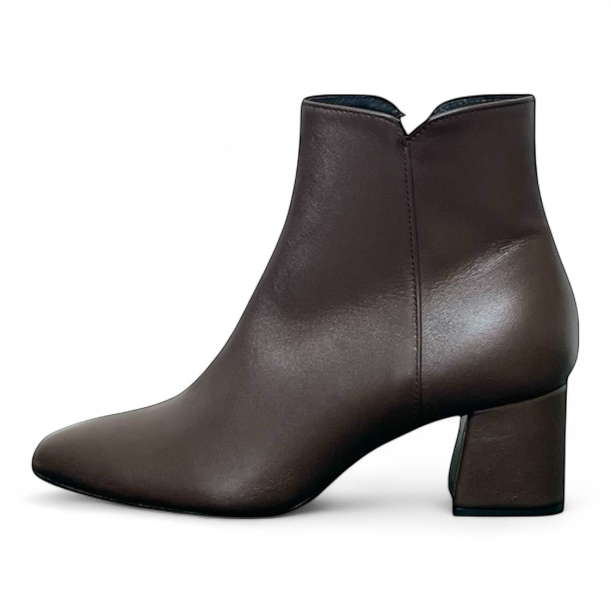 Stivaletto donna in pelle cioccolato