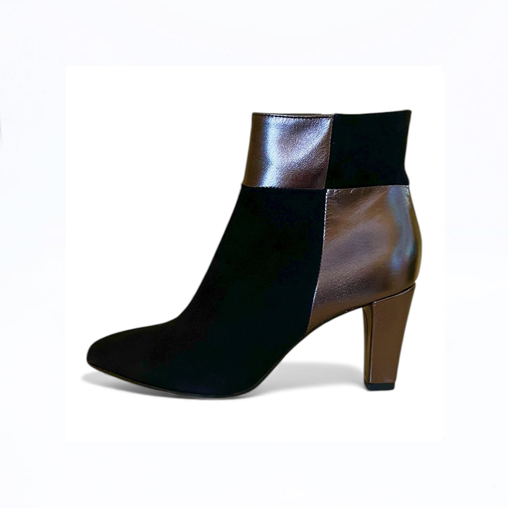 Stivaletto donna nero e grigio
