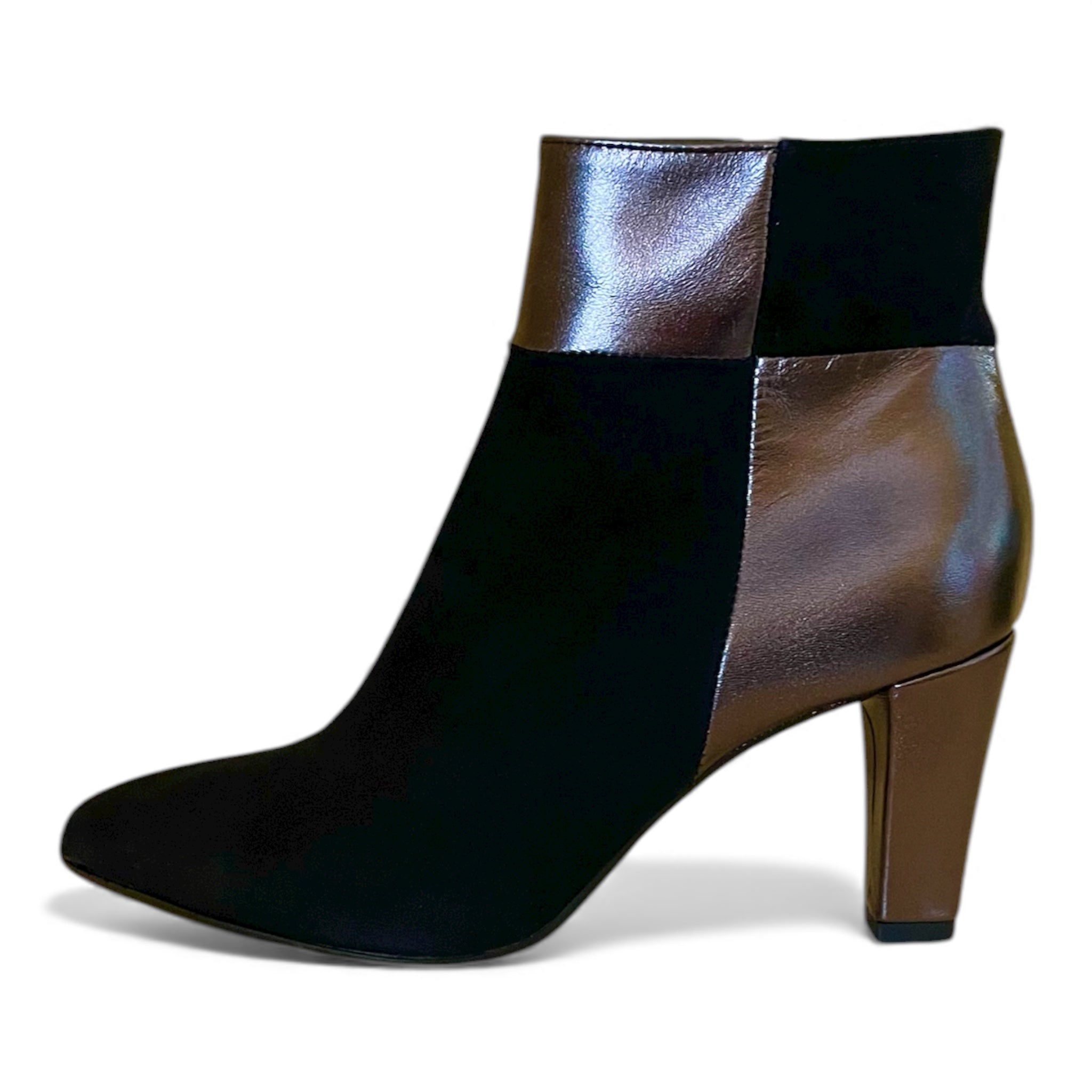 Stivaletto donna nero e grigio