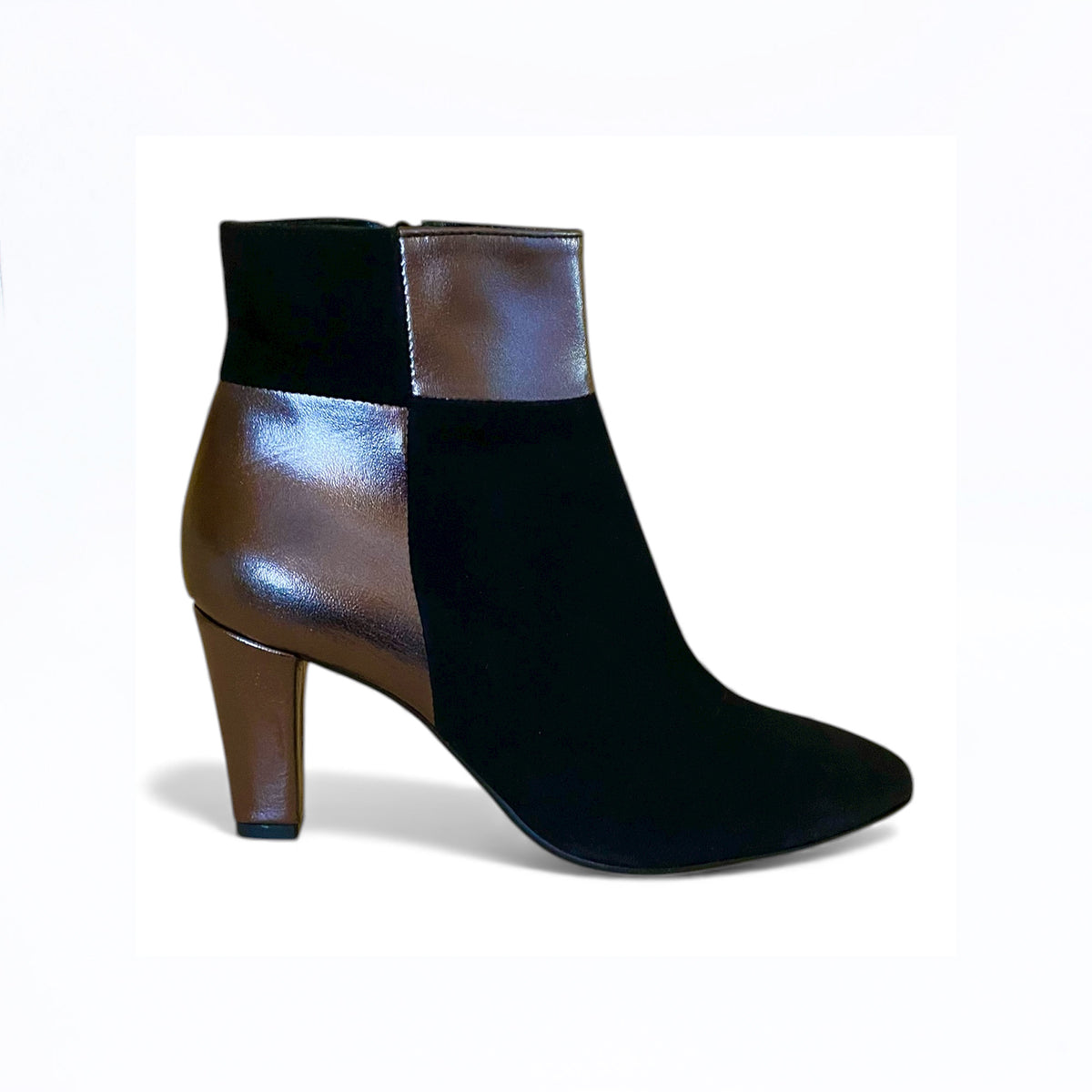 Stivaletto donna nero e grigio