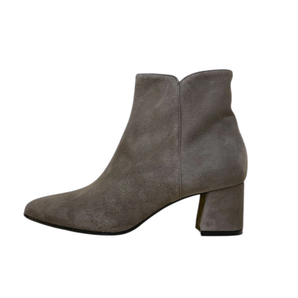 Stivaletto donna in camoscio grigio