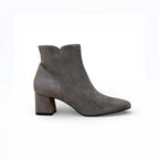 Stivaletto donna in camoscio grigio