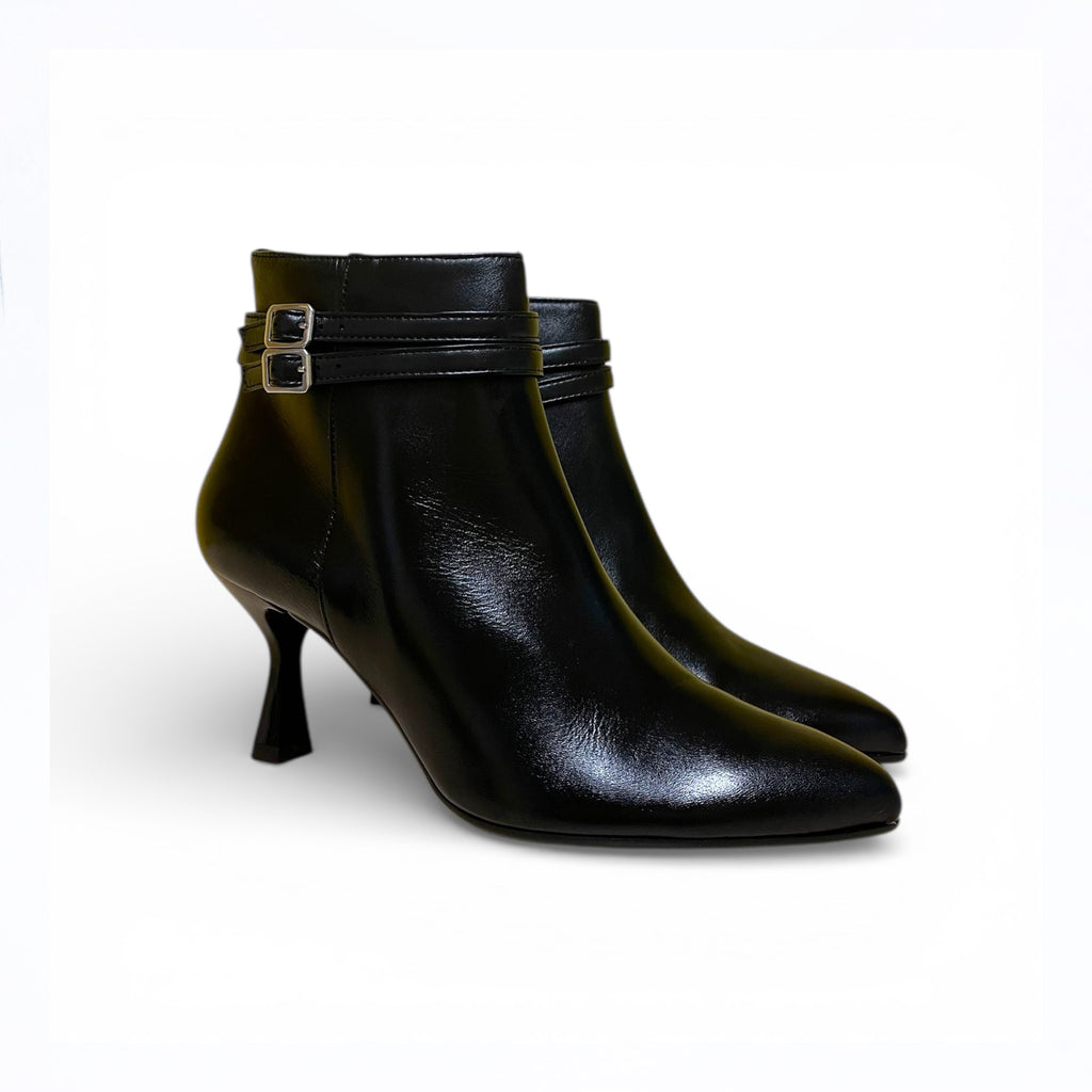 Stivaletto donna in pelle nero