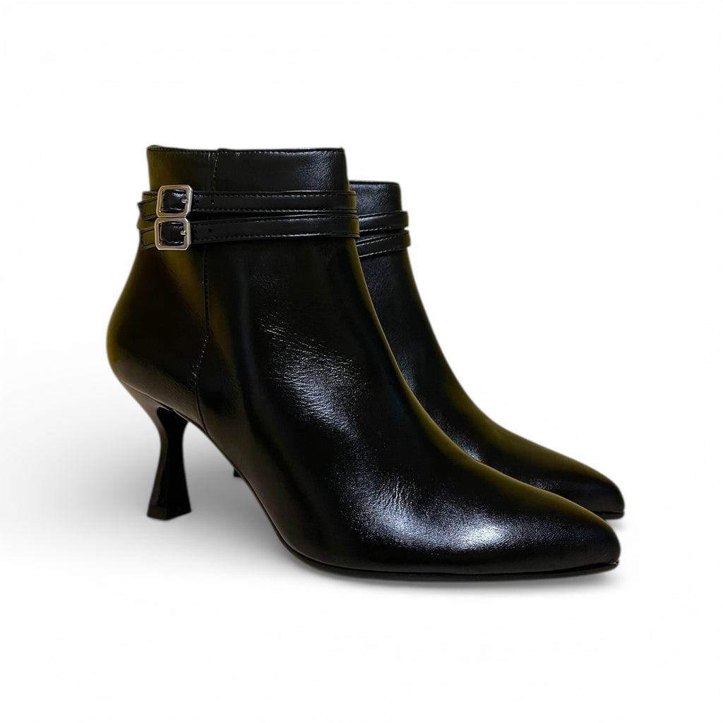 Stivaletto donna in pelle nero