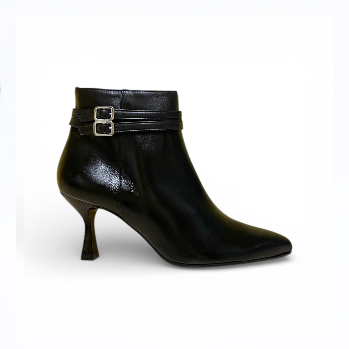 Stivaletto donna in pelle nero