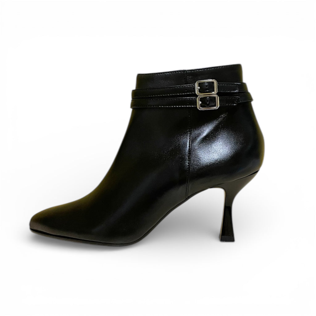 Stivaletto donna in pelle nero