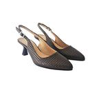 Slingback donna cioccolato