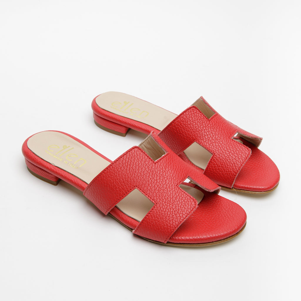 Ciabattina H in pelle