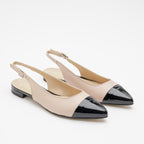 Chanel donna in pelle color nude