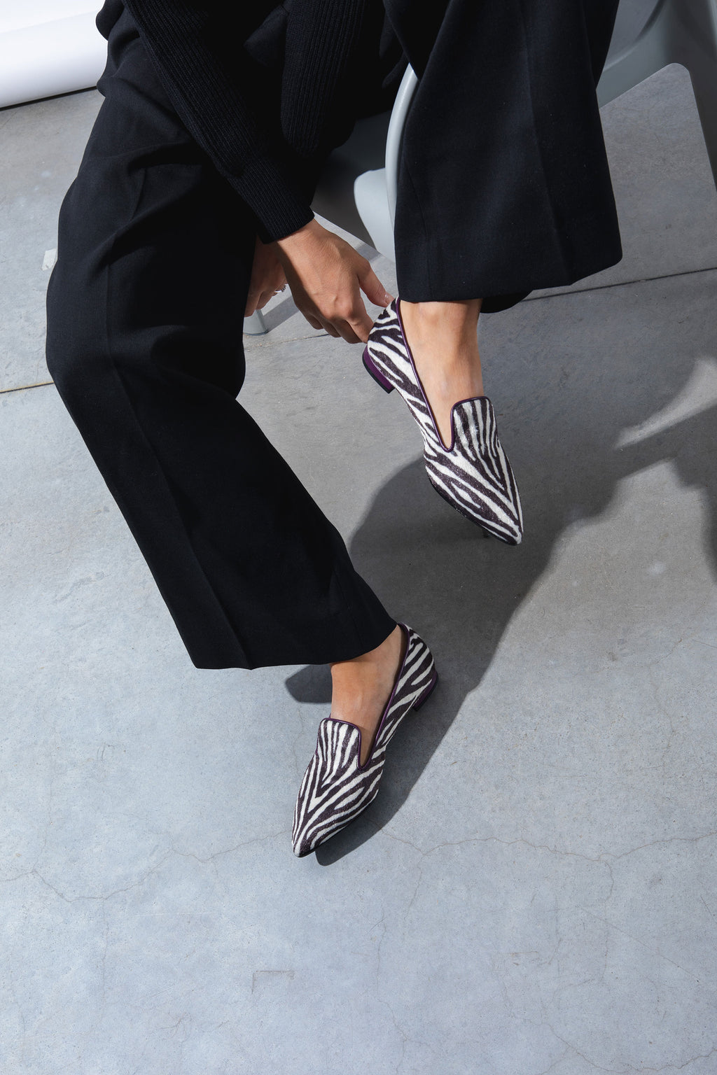 Slip on zebrato