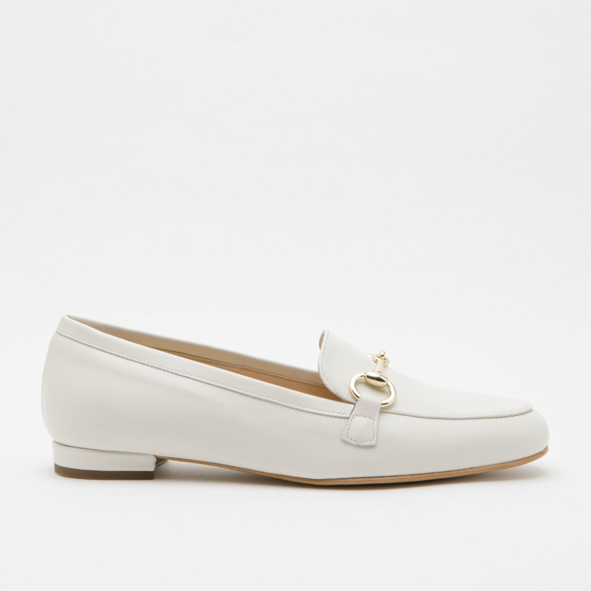 Mocassino donna in pelle burro