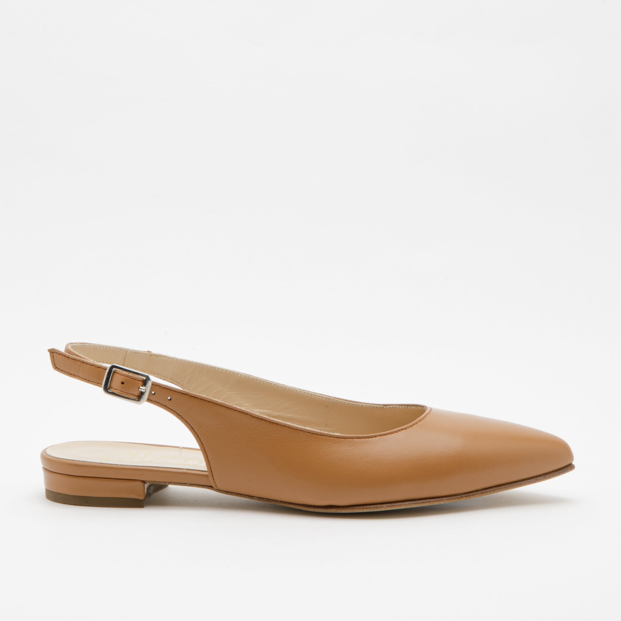 Slingback donna color cuoio
