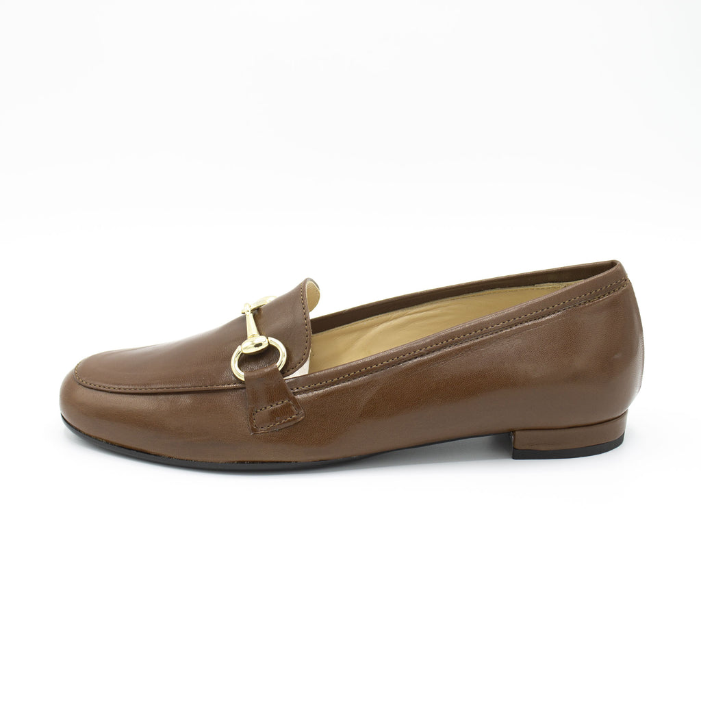 Mocassino donna in pelle cioccolato
