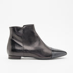Stivaletto donna nero punta vernice
