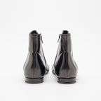 Stivaletto donna nero punta vernice