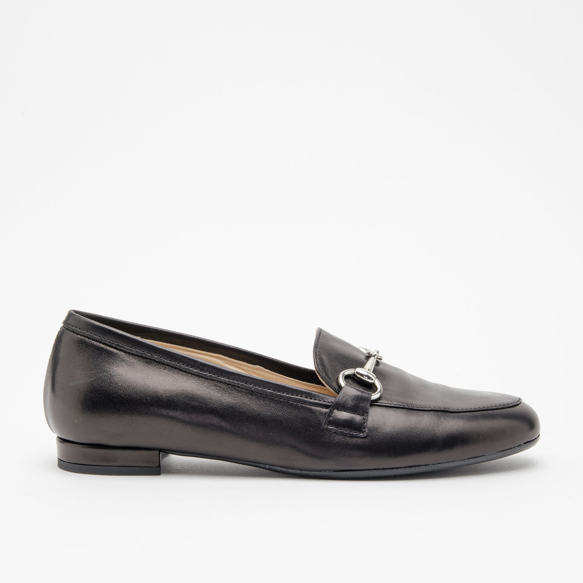 Mocassino donna in pelle nero