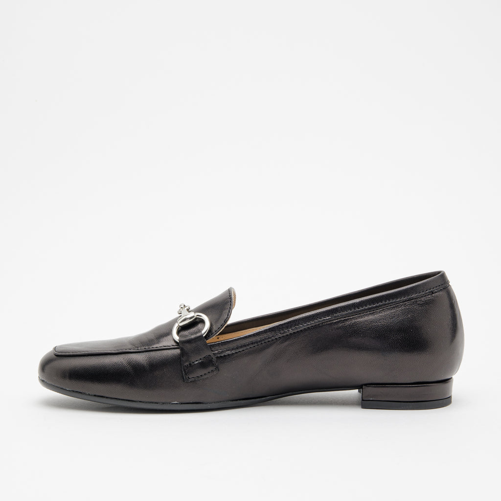 Mocassino donna in pelle nero