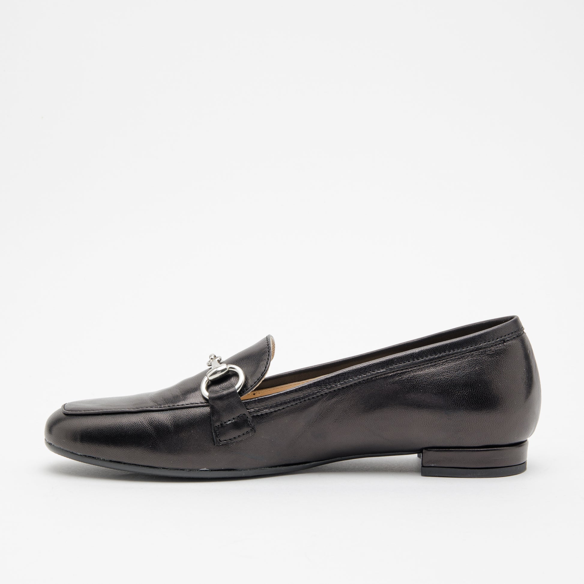 Mocassino donna in pelle nero