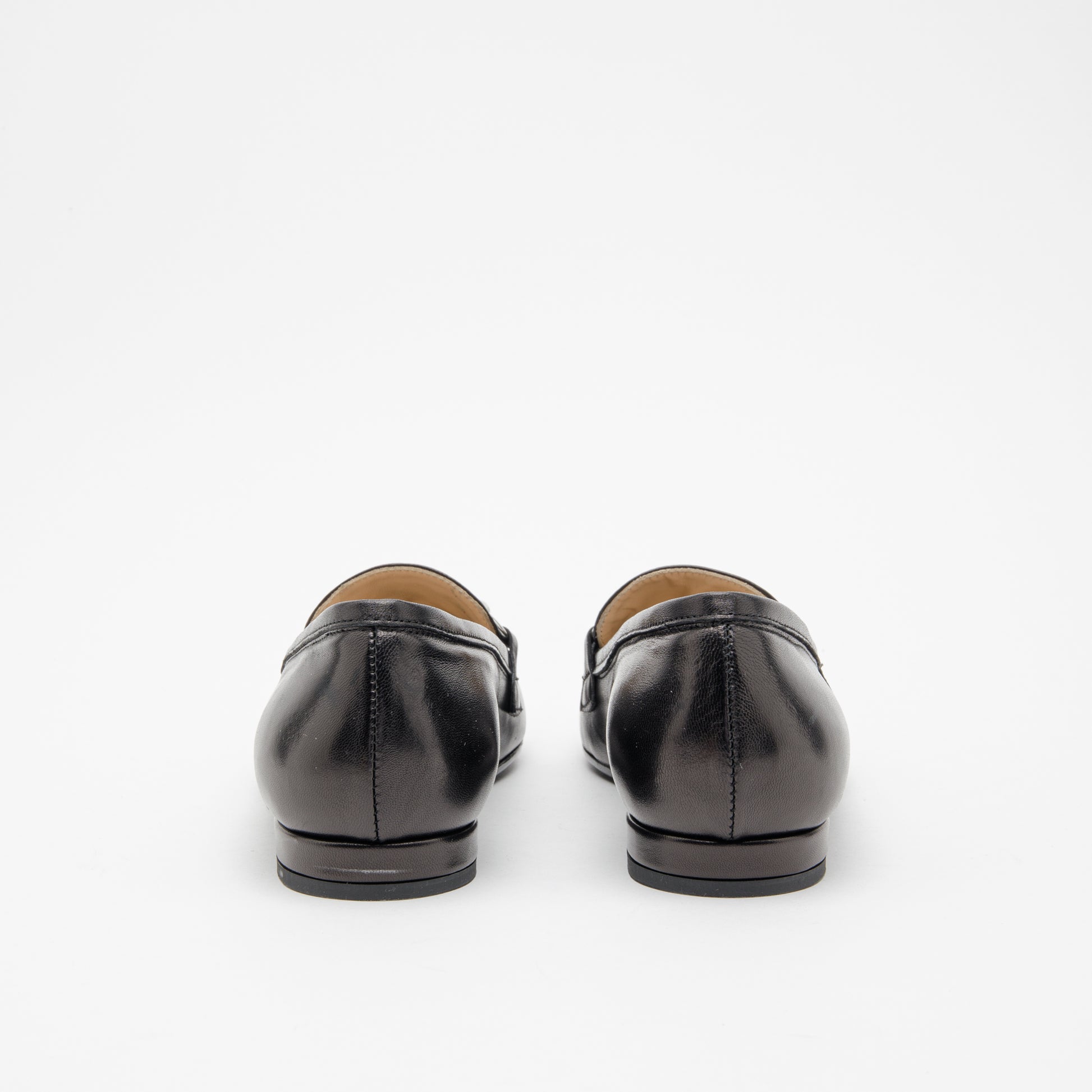 Mocassino donna in pelle nero