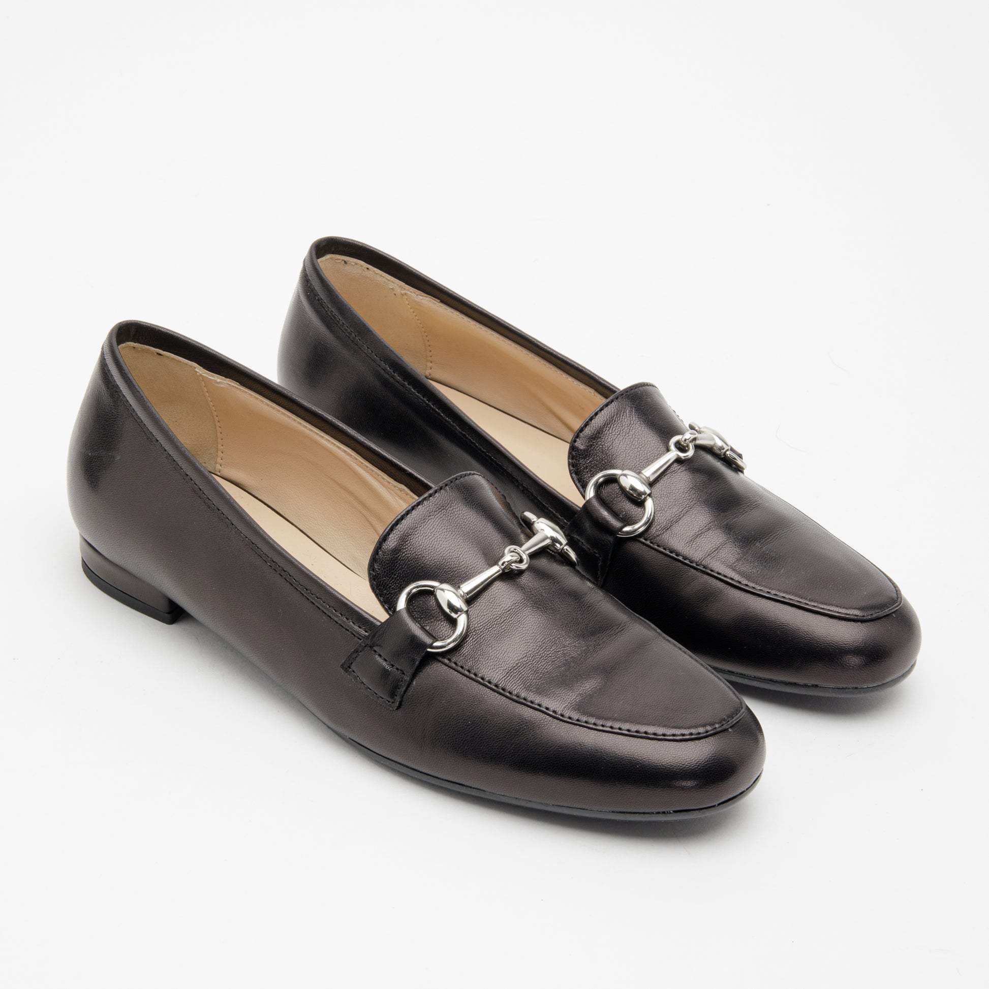 Mocassino donna in pelle nero
