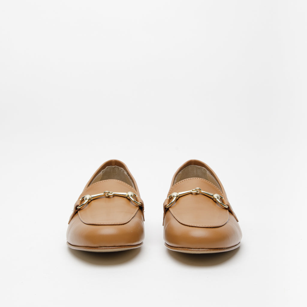 Mocassino donna cuoio