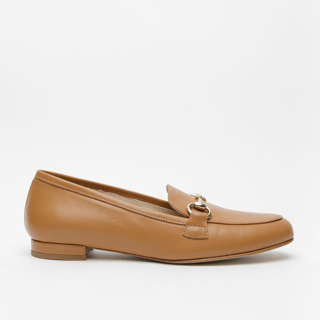 Mocassino donna cuoio
